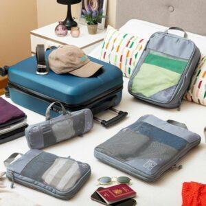 Suitcase Organiser Compression Bags Compakube InnovaGoods – 4 Pieces