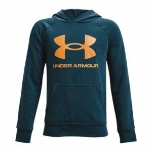 Children’s Hoodie Under Armour Rival Fleece – Cyan