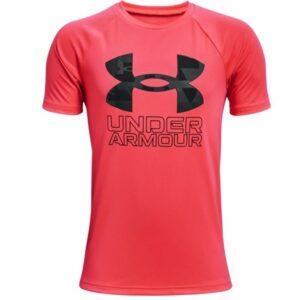 Children’s Short Sleeve T-Shirt Under Armour Tech Hybrid Red