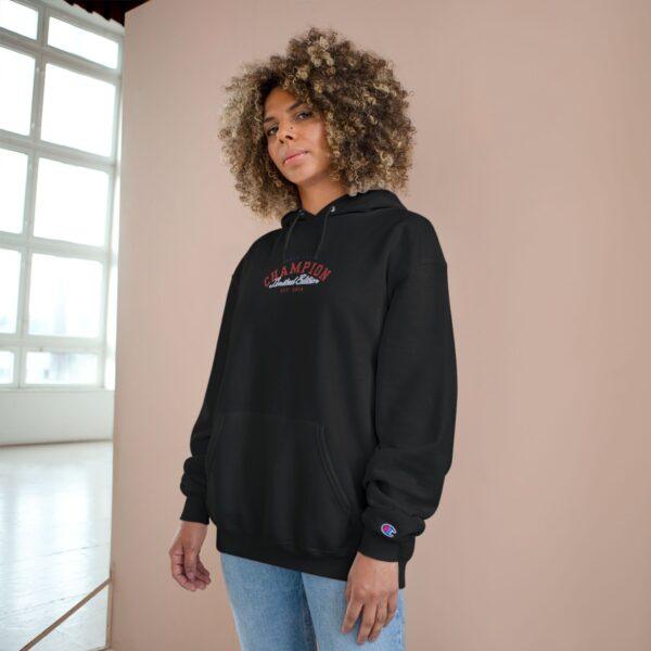 Champion Hoodie - Red (Unisex) | Sizes: S, M, L, XL, XXL, XXXL. Comfortable, stylish, and eco-friendly, made with Champion's Double Dry® technology. - Image 12