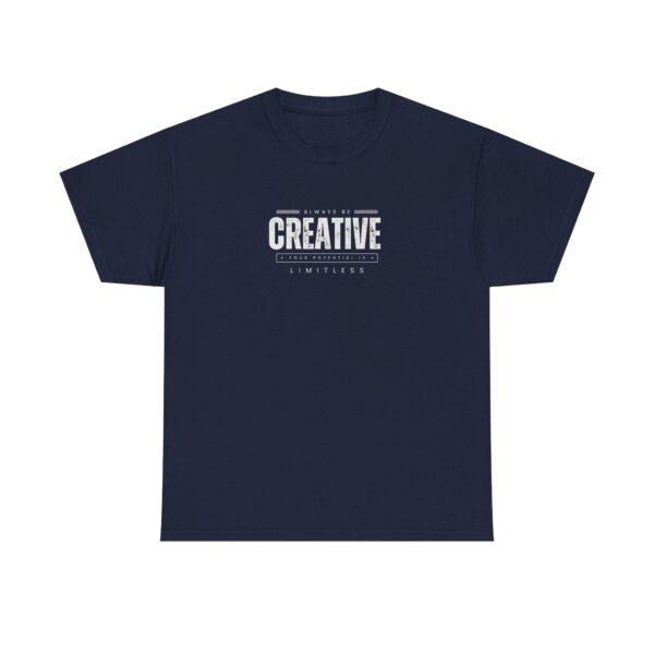 25 Be Creative Under Cover Black Edition Unisex Heavy Cotton Casual T-Shirt - Image 5