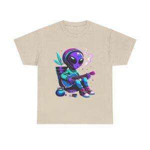 Three Puffs Under Cover Alien Edition Unisex Heavy Cotton Casual T-Shirt  – Multiple Colors
