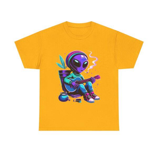 Three Puffs Under Cover Alien Edition Unisex Heavy Cotton Casual T-Shirt  – Multiple Colors - Image 9