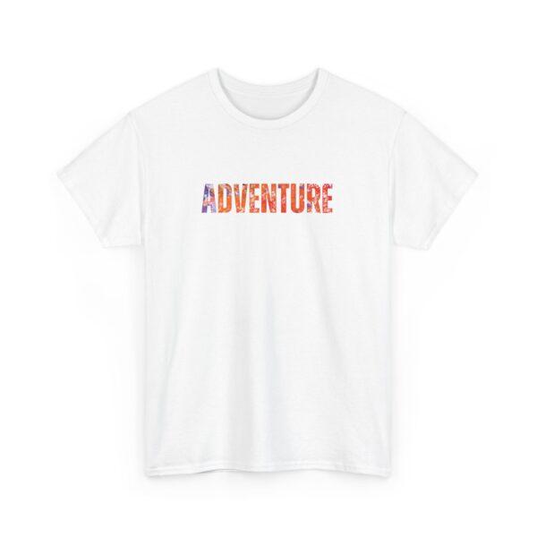 Adventure Under Cover Orange & Purple Edition Unisex Heavy Cotton Casual T-Shirt  – Multiple Colors - Image 3