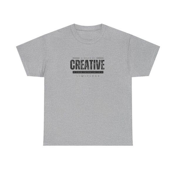 Be Creative Under Cover Black Edition Unisex Heavy Cotton Casual T-Shirt  – Multiple Colors - Image 5