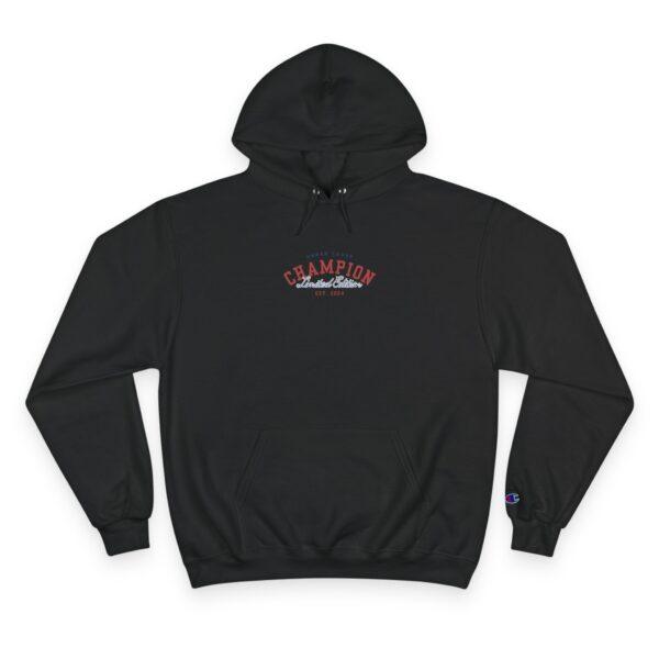 Champion Hoodie - Red (Unisex) | Sizes: S, M, L, XL, XXL, XXXL. Comfortable, stylish, and eco-friendly, made with Champion's Double Dry® technology. - Image 9
