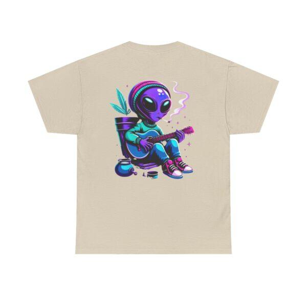 Three Puffs Under Cover Alien Edition Unisex Heavy Cotton Casual T-Shirt  – Multiple Colors - Image 2