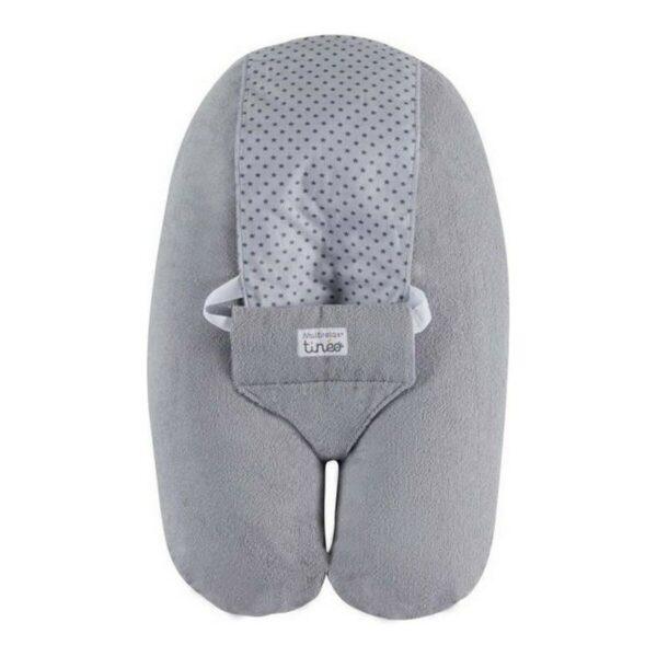 Breastfeeding Cushion – Tineo Polka Dots (Grey) - Image 3