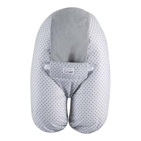 Breastfeeding Cushion – Tineo Polka Dots (Grey) - Image 4