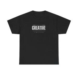 25 Be Creative Under Cover Black Edition Unisex Heavy Cotton Casual T-Shirt