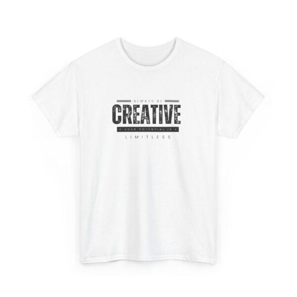 Be Creative Under Cover Black Edition Unisex Heavy Cotton Casual T-Shirt  – Multiple Colors - Image 3