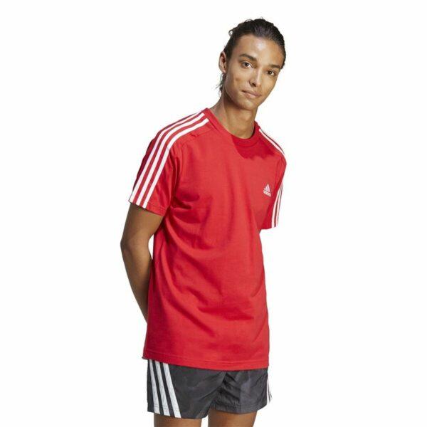 Men’s Short Sleeve T-Shirt Adidas Essentials Single 3S - Image 4