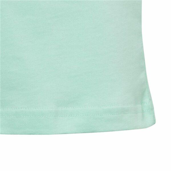 Child's Short Sleeve T-Shirt Adidas Linear Logo Green Aquamarine - Image 5