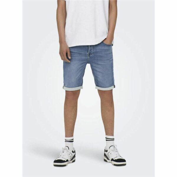Men's Denim Shorts Only & Sons Onsply 8584 Blue Denim Blue - Image 6