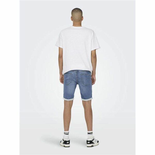 Men's Denim Shorts Only & Sons Onsply 8584 Blue Denim Blue - Image 4