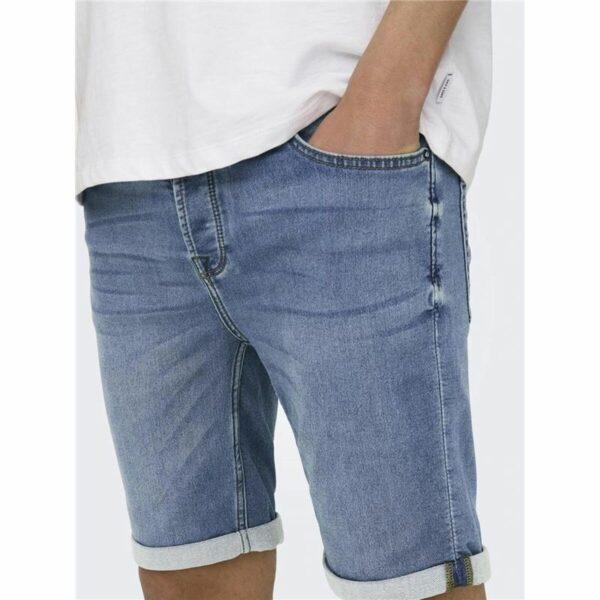 Men's Denim Shorts Only & Sons Onsply 8584 Blue Denim Blue - Image 3