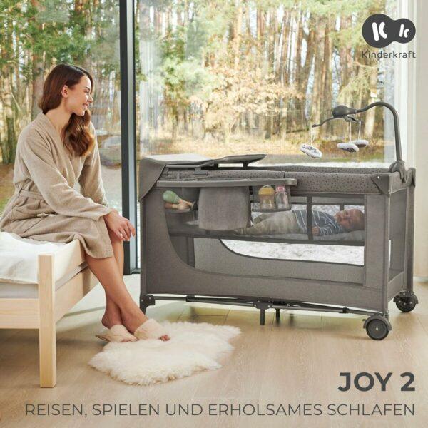 Baby Crib – Kinderkraft KLJOY02BEG000AC - Image 2