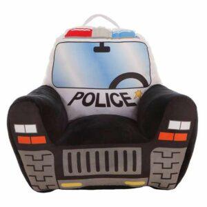 Child's Armchair – Police Car (Black, Acrylic, 52 x 48 x 51 cm)