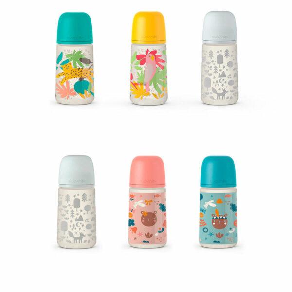 Baby's Bottle – Suavinex Prints M (270 ml)