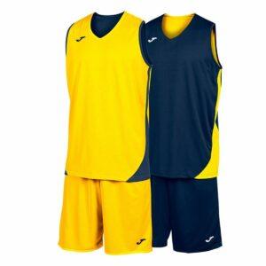 Casual Wear - Adult's Sports Outfit Joma Sport Kansas Yellow Multicolour Navy Blue 2 Pieces
