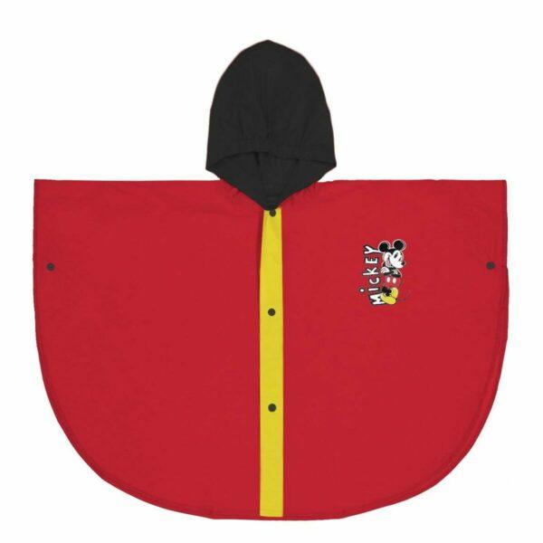 Waterproof Poncho with Hood Mickey Mouse Red - Image 2