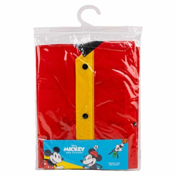 Waterproof Poncho with Hood Mickey Mouse Red - Image 5
