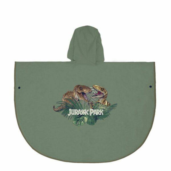 Waterproof Poncho with Hood Jurassic Park Green - Image 2