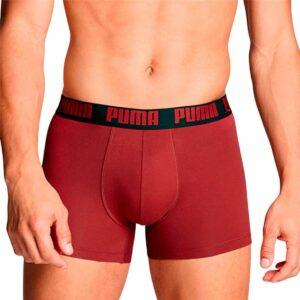 Men's Boxer Shorts Puma Burgundy Red – 2 Pieces