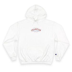 Champion Hoodie - Red (Unisex) | Sizes: S, M, L, XL, XXL, XXXL. Comfortable, stylish, and eco-friendly, made with Champion's Double Dry® technology.
