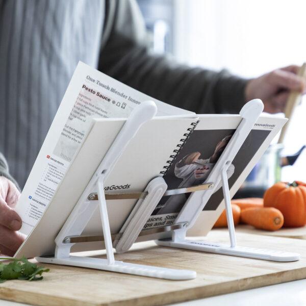 Folding and Adjustable Laptop Stand – Flappot InnovaGoods (White/Grey) - Image 9