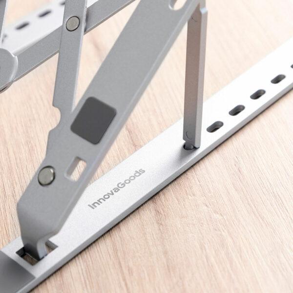 Folding and Adjustable Laptop Stand – Flappot InnovaGoods (White/Grey) - Image 7