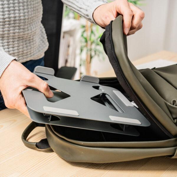 Folding and Adjustable Laptop Stand – Lastan InnovaGoods (Grey) - Image 3