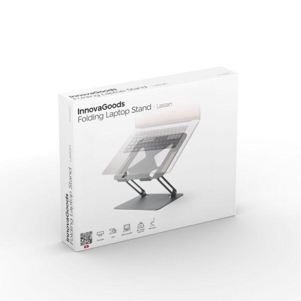 Folding and Adjustable Laptop Stand – Lastan InnovaGoods (Grey) - Image 8