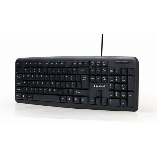 Keyboard – GEMBIRD KB-U-103-RU Black Monochrome English Russian QWERTY - Image 2
