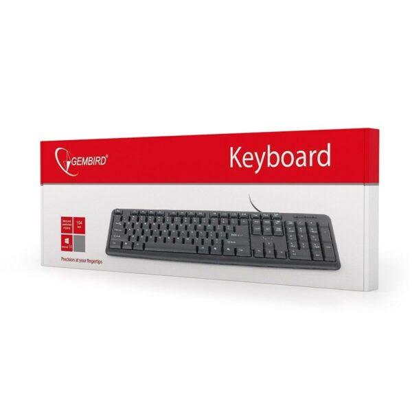 Keyboard – GEMBIRD KB-U-103-RU Black Monochrome English Russian QWERTY - Image 5