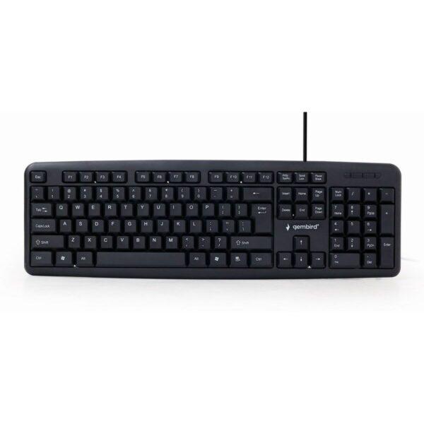 Keyboard – GEMBIRD KB-U-103-RU Black Monochrome English Russian QWERTY