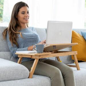 Bamboo Folding Side Table – Lapwood InnovaGoods