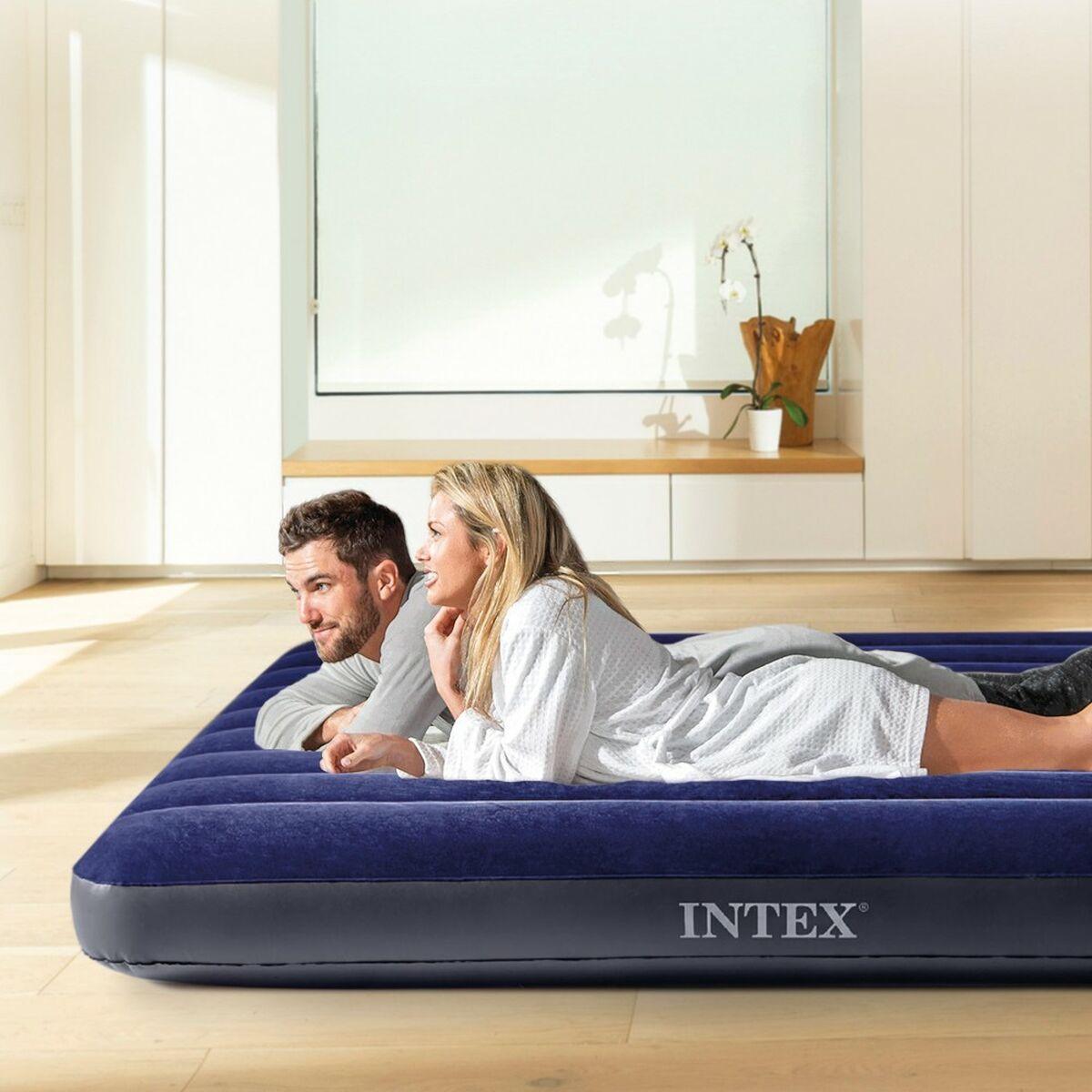 Inflatable Mattress – Intex Beam Standard Classic Downy (183 × 25 × 203 cm)