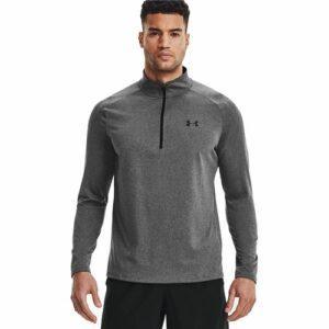 Men's Long Sleeve T-Shirt Under Armour Tech™ ½ Zip Dark Grey