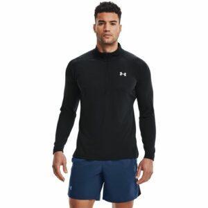 Men's Long Sleeve T-Shirt Under Armour STR Zip Black