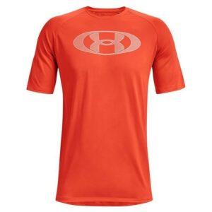 Men's Short Sleeve T-Shirt Under Armour Tech 2.0 Orange