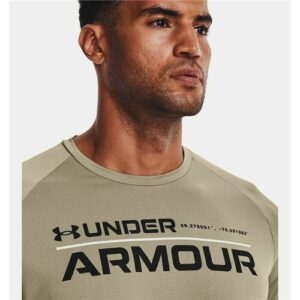 Men's Short Sleeve T-Shirt Under Armour Wordmark Green
