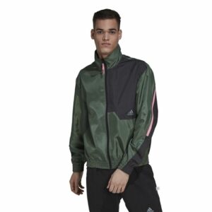 Men's Sports Jacket Adidas X-City Dark Green